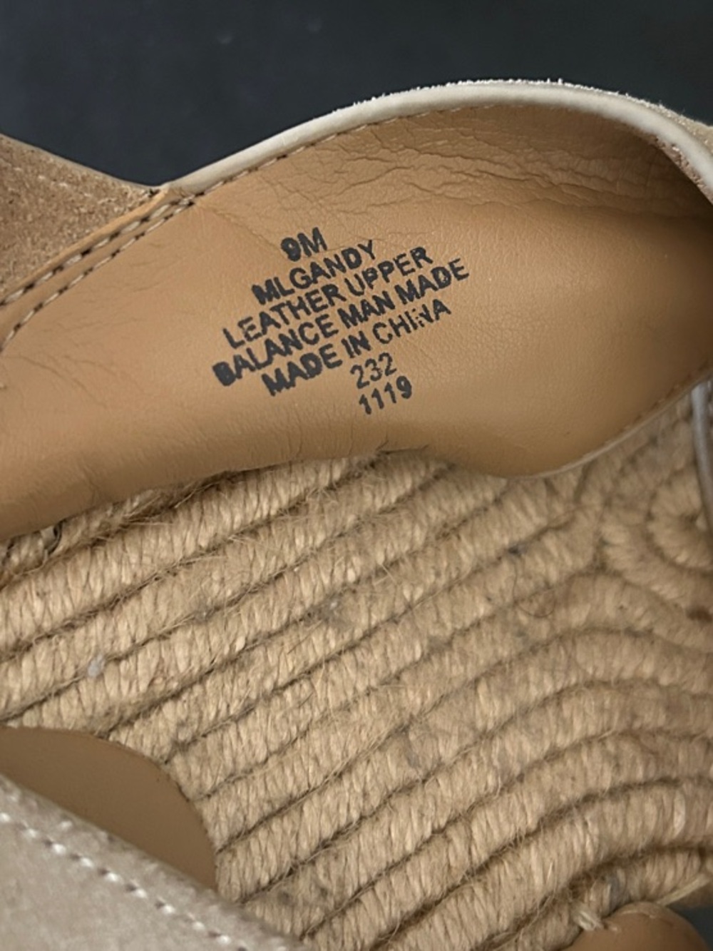 Marc Fisher Beige Suede Espadrille Platform Sandals - Picture 13 of 16